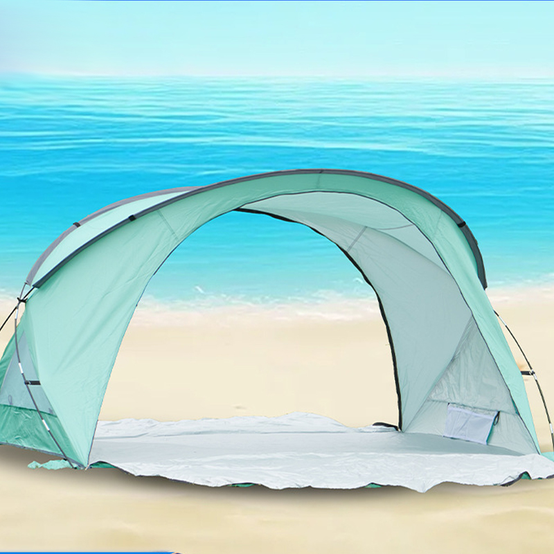 Tienda de playa de apertura rápida sin montar