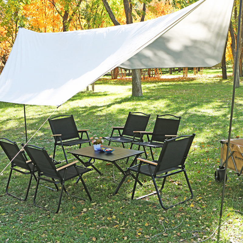 Silla de playa plegable de acero al carbono