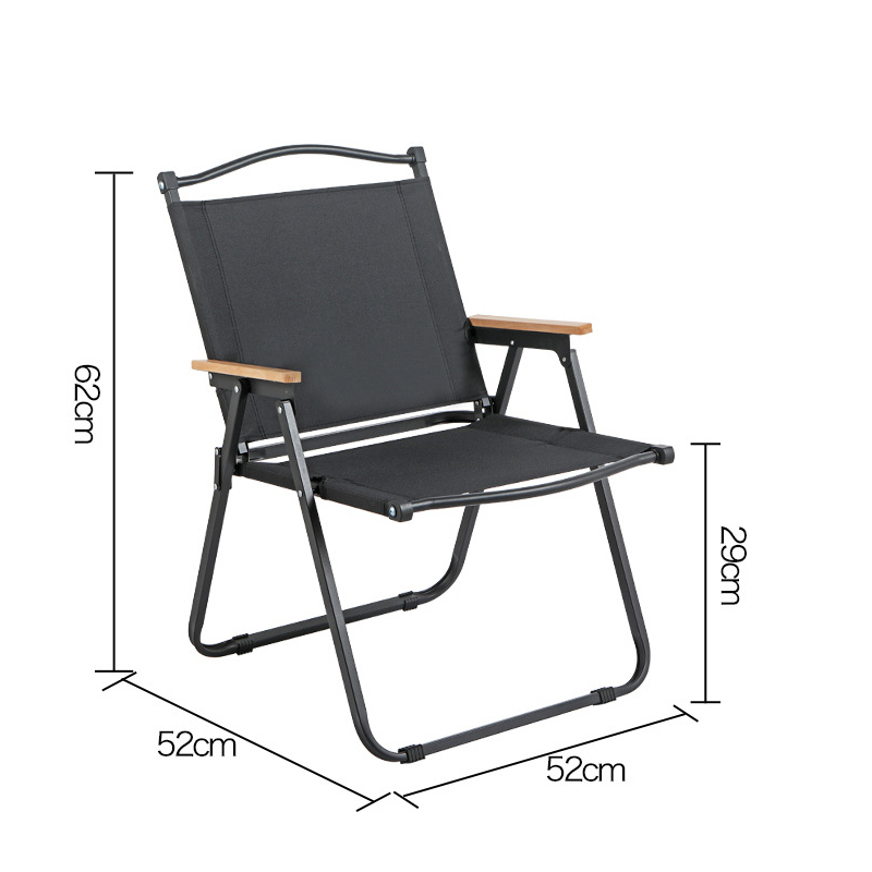 Silla de playa plegable de acero al carbono