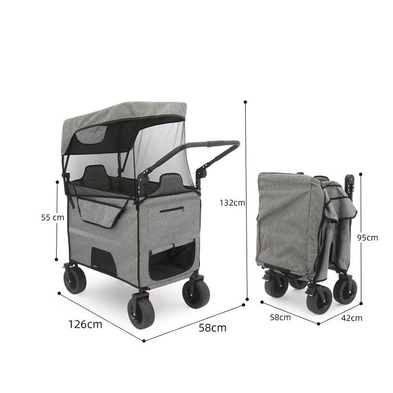 Carro de camping de hierro portátil