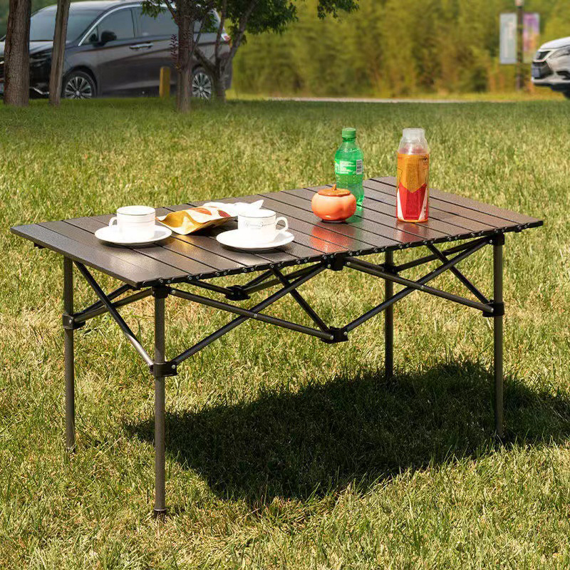 Mesa enrollable para acampar normal