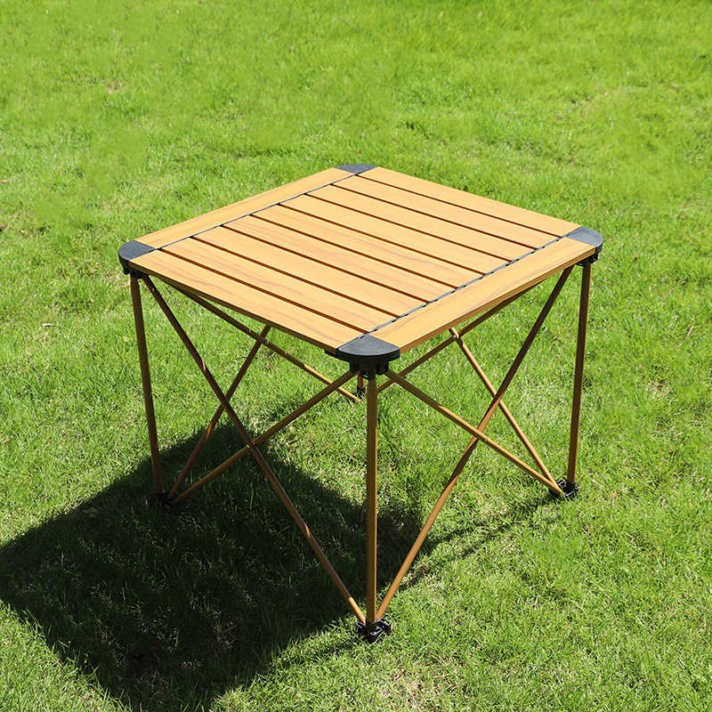 Mesa enrollable de aluminio