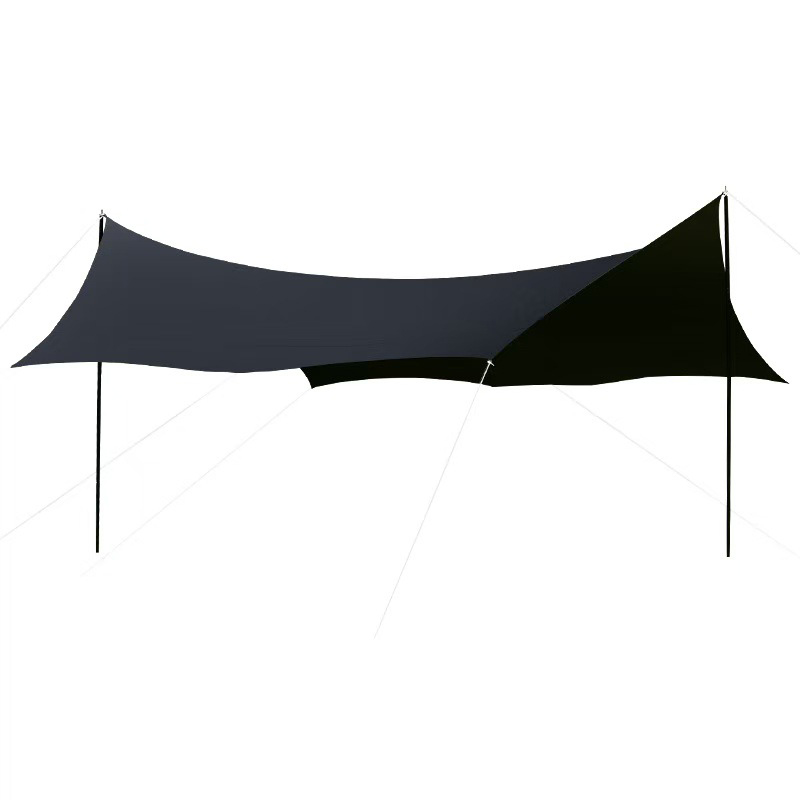 Toldo cuadrado con pegamento plateado