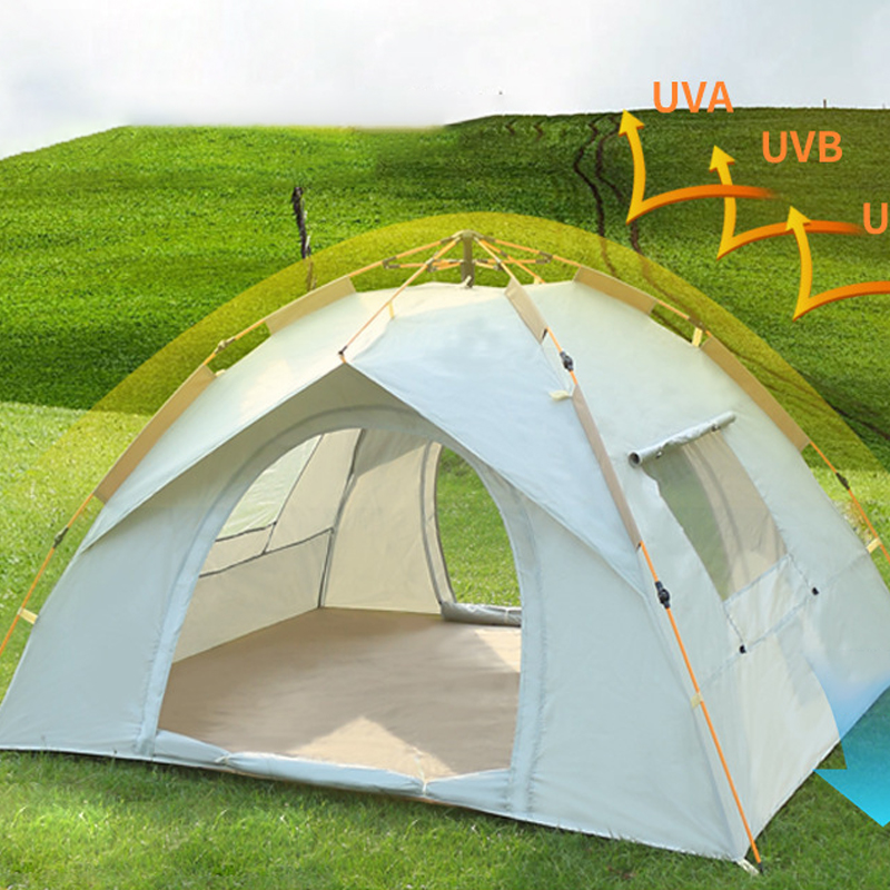 Carpa automática de doble puerta y doble ventana
