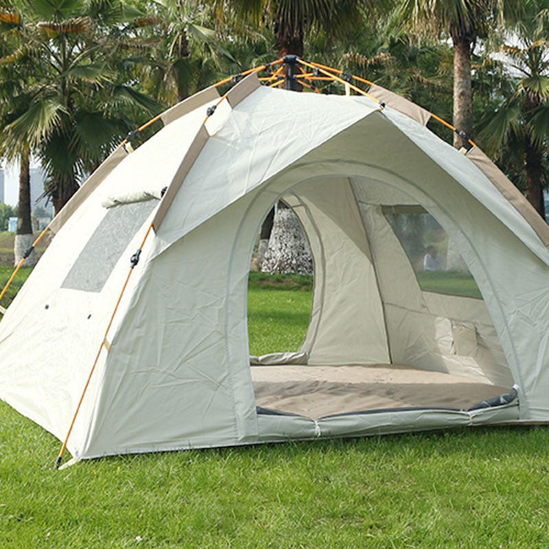 Carpa automática de doble puerta y doble ventana