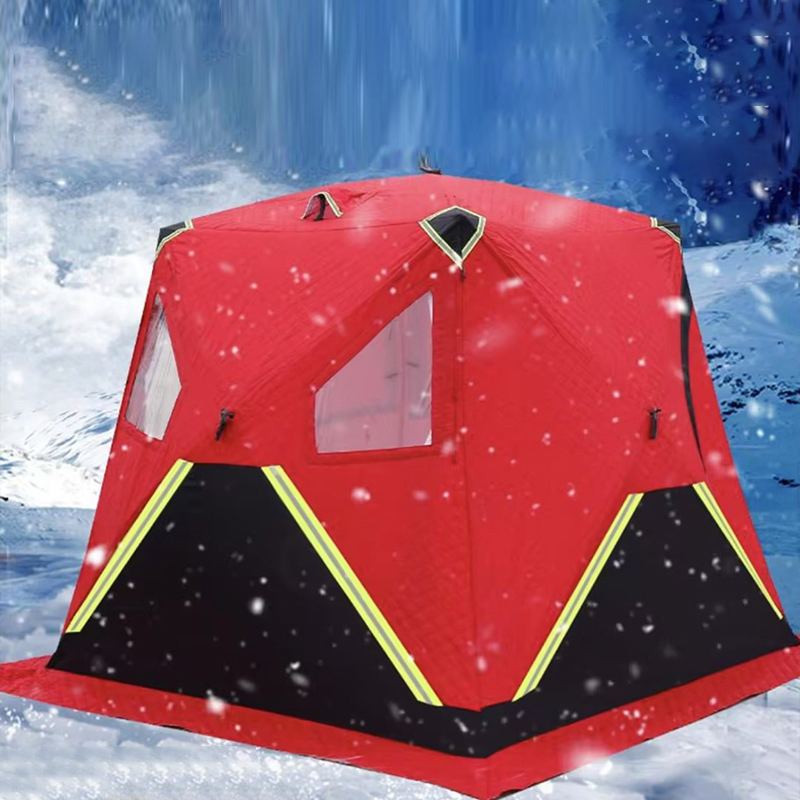 Tienda cálida para pesca en hielo completamente automática