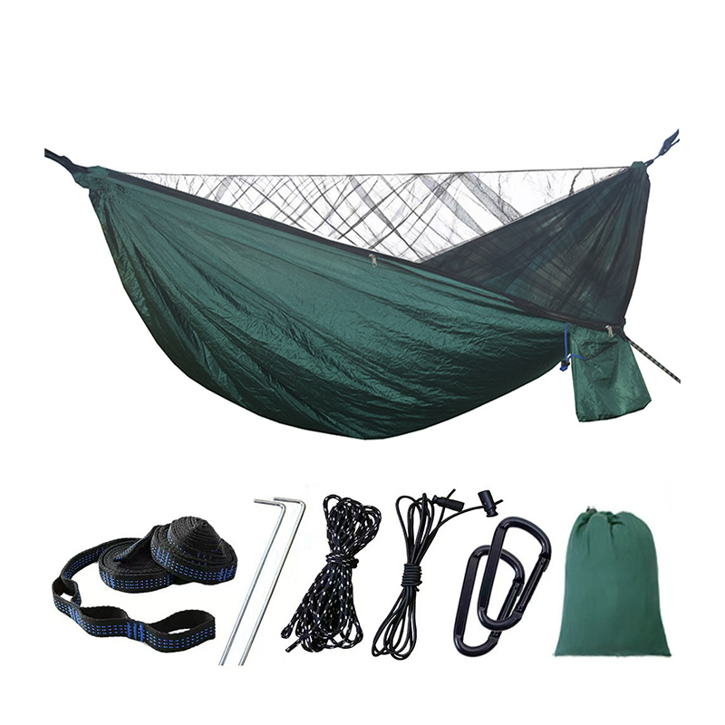 Hamaca con mosquitera colgante libre de cuerda elástica