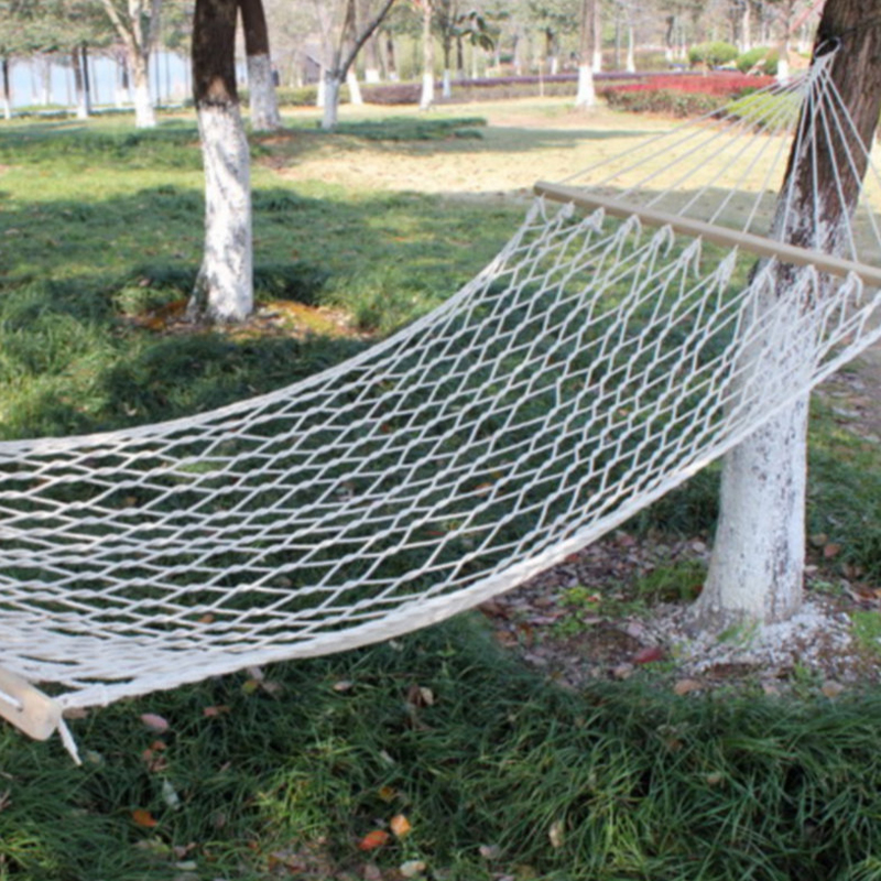 Hamaca de cuerda de algodón al aire libre