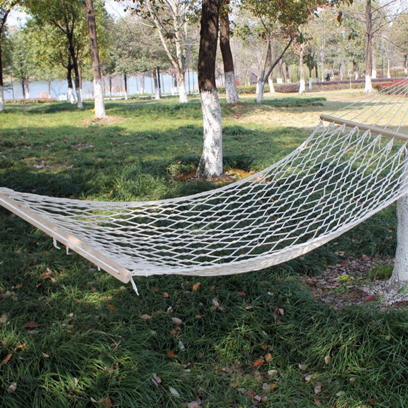 Hamaca de cuerda de algodón al aire libre