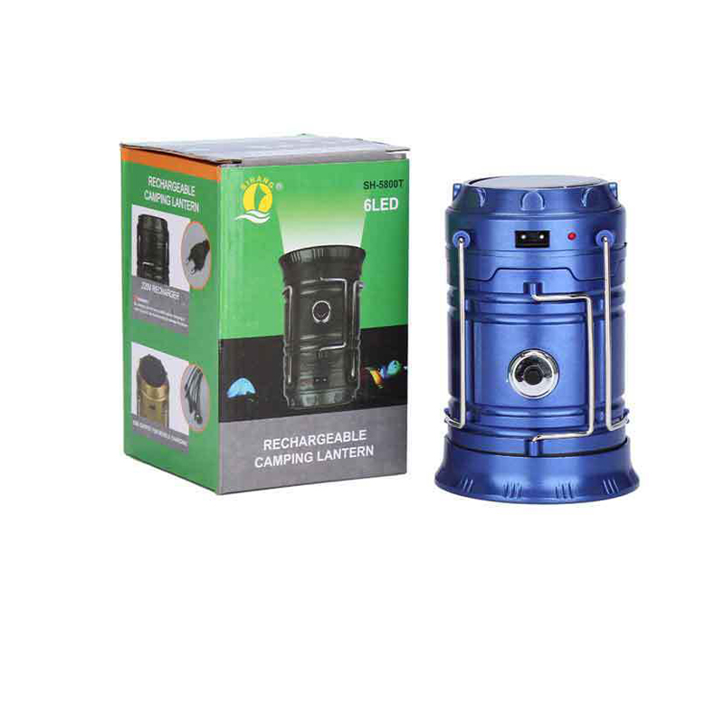Luces solares para acampar