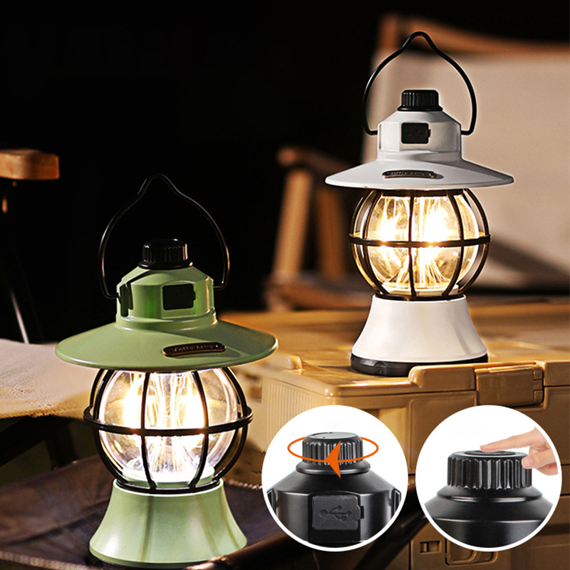 Luces de camping prensadas a mano