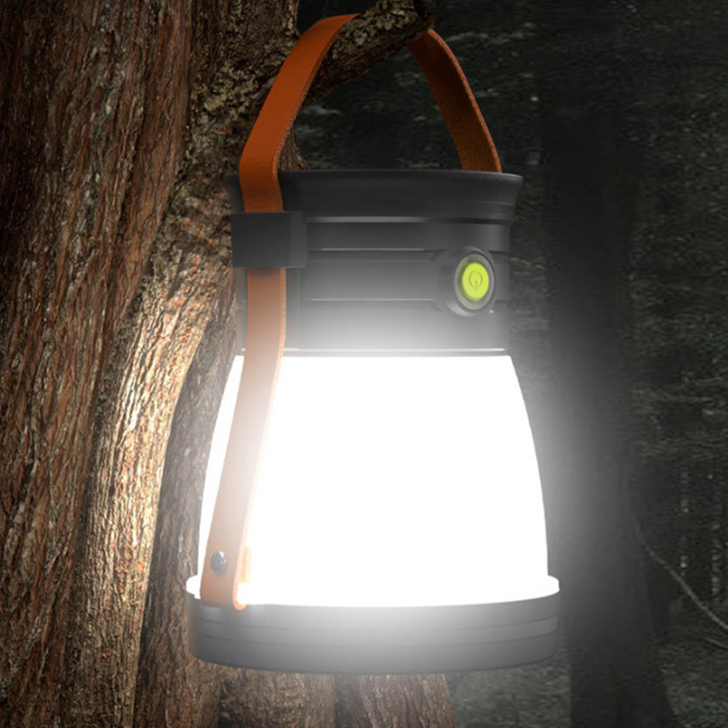 Luces de camping de mano recargables solares portátiles