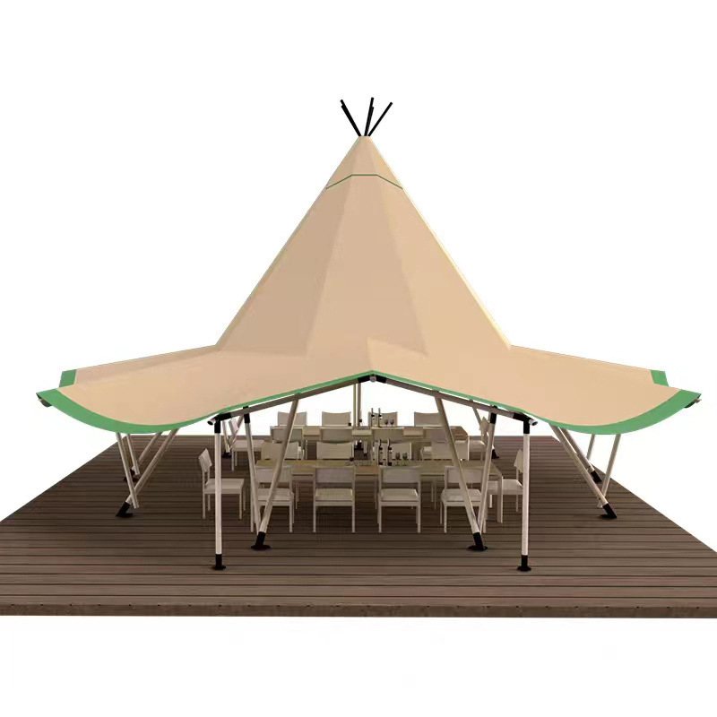 Toldo exterior estilo indio