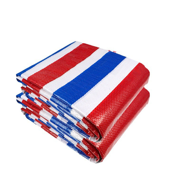 Toldo de franjas de colores
