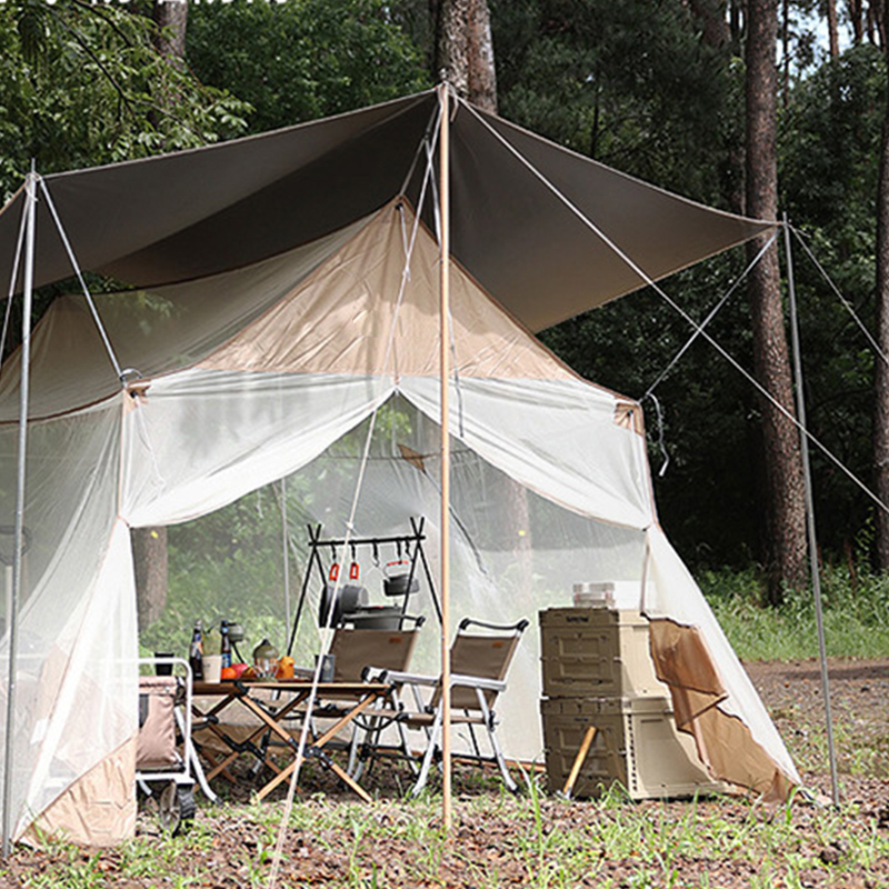 Toldo en forma de casa a prueba de mosquitos