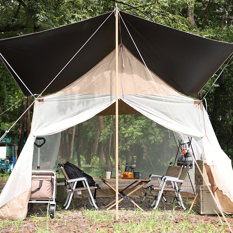 Toldo en forma de casa a prueba de mosquitos