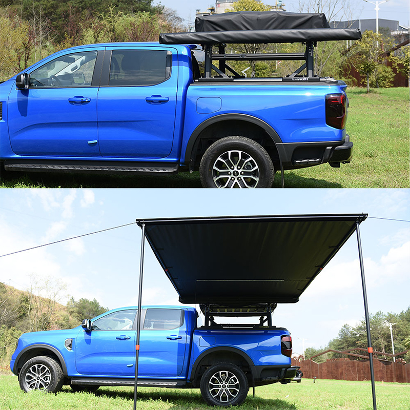 Toldo de doble cara para el lado del coche