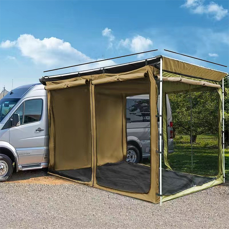 Toldo de doble cara para el lado del coche