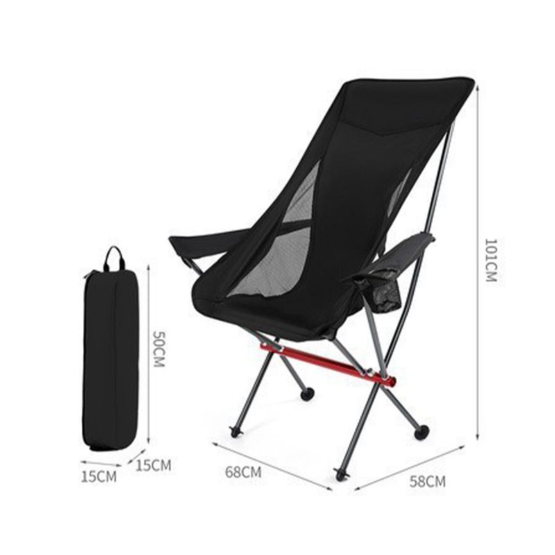 Silla plegable con reposabrazos