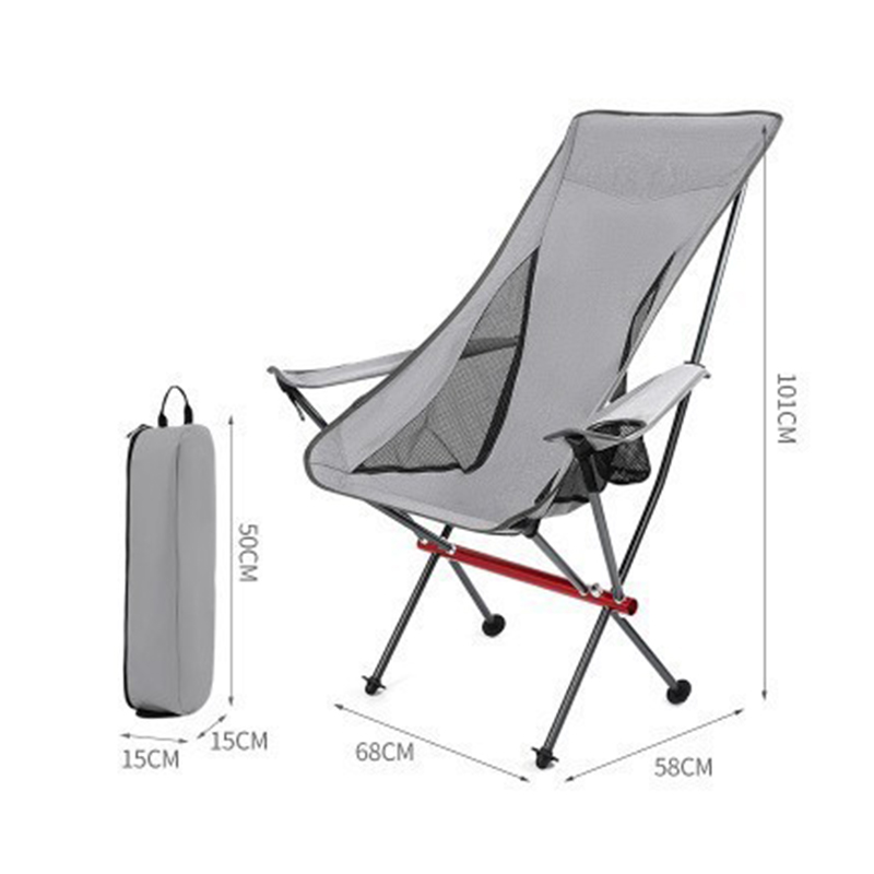 Silla plegable con reposabrazos
