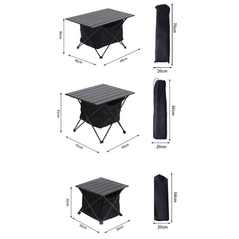 mesa plegable de aluminio