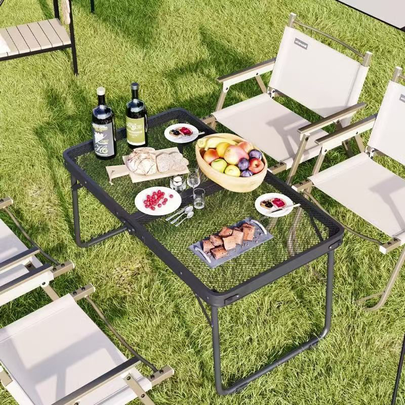 Mesa plegable de malla