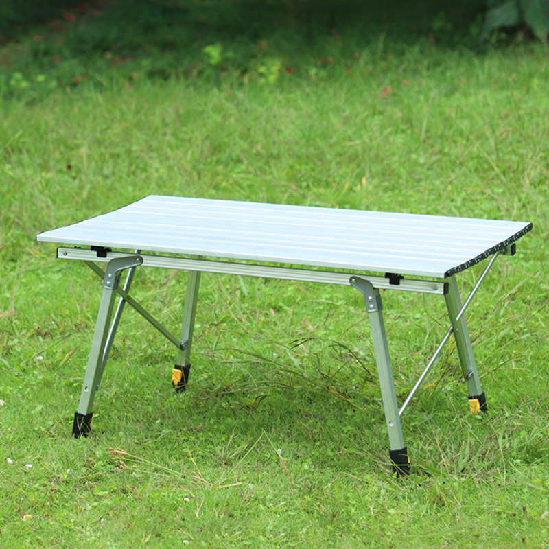Mesa plegable elevable de aleación de aluminio.