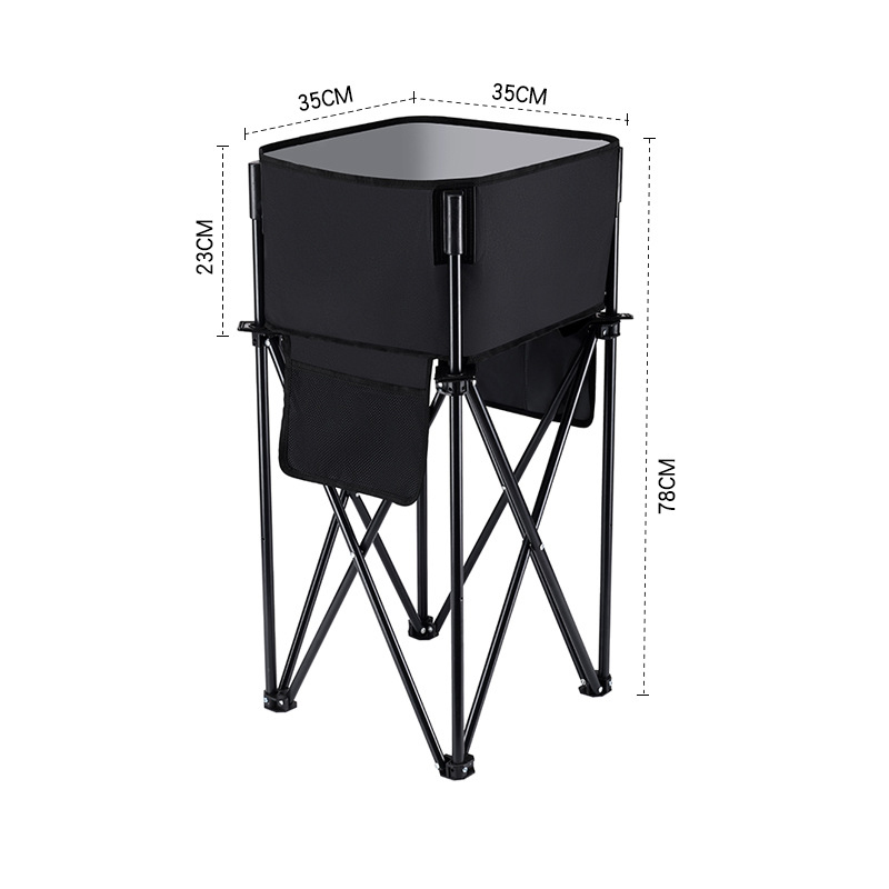 Estante de almacenamiento plegable redondo