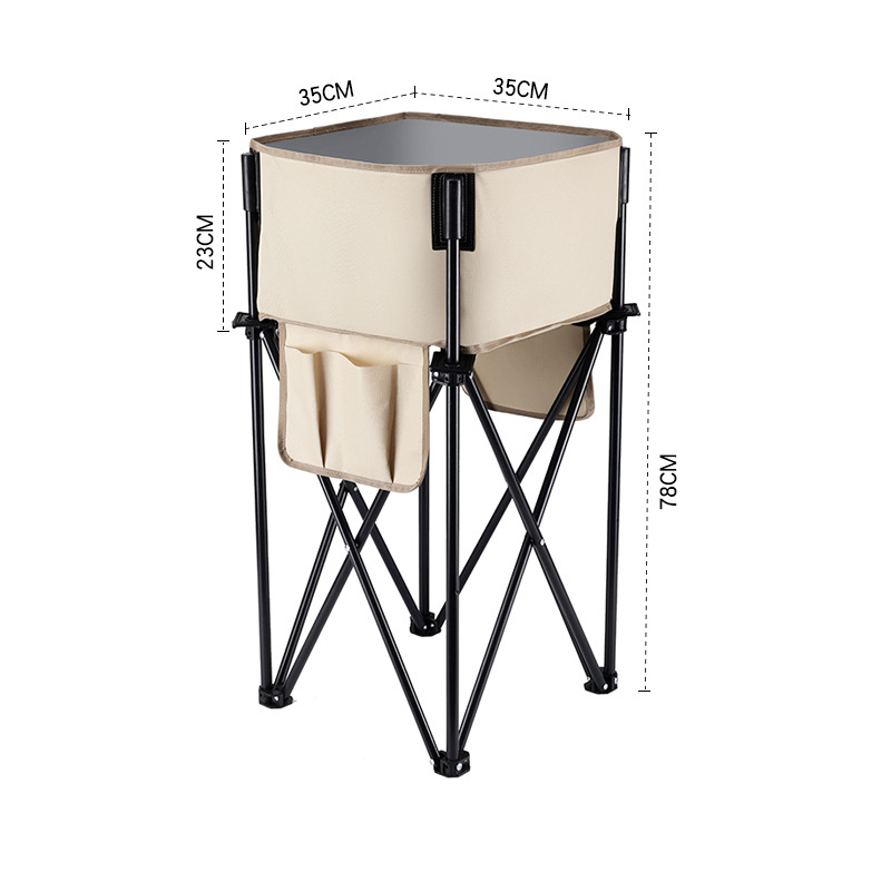 Estante de almacenamiento plegable redondo