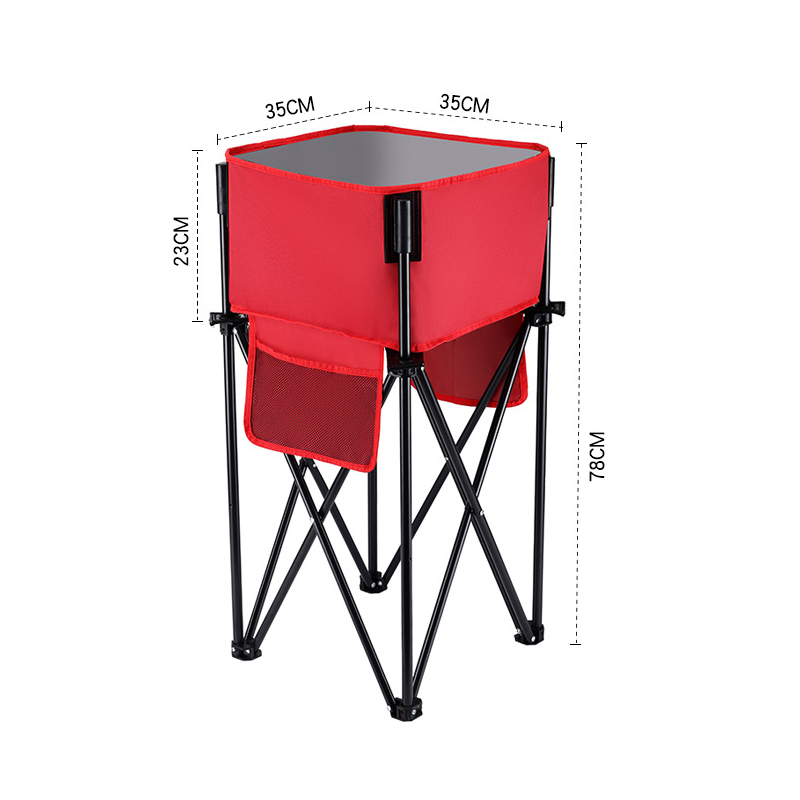 Estante de almacenamiento plegable redondo