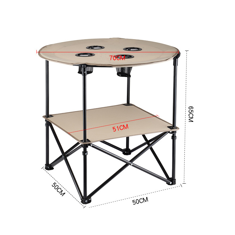 mesa plegable redonda