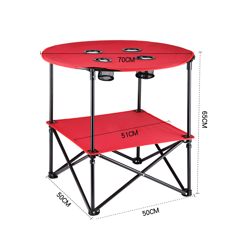 mesa plegable redonda