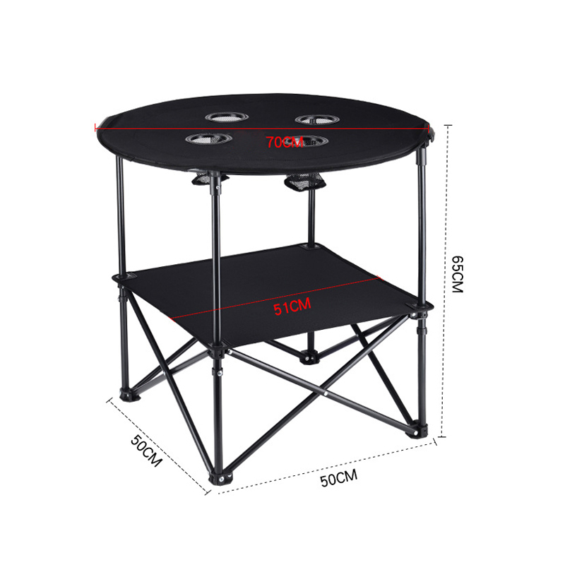 mesa plegable redonda
