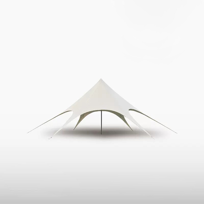Toldo cuadrado de tres picos