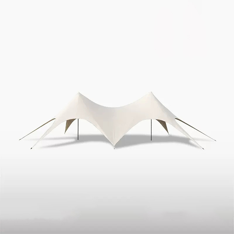 Toldo cuadrado de tres picos