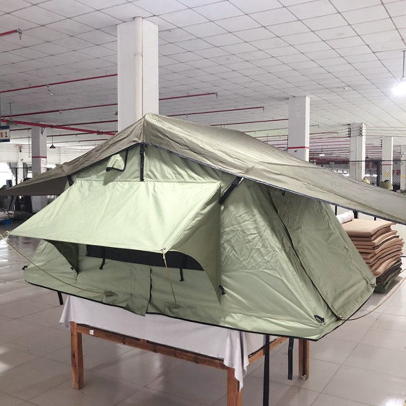Tienda de campaña en la azotea de doble capa