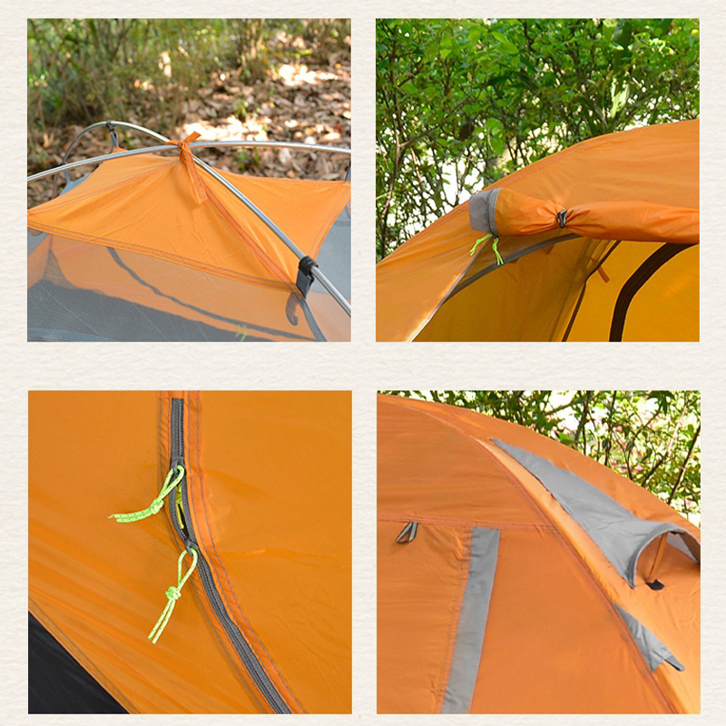 Tienda de campaña naranja de doble pared MSCT126