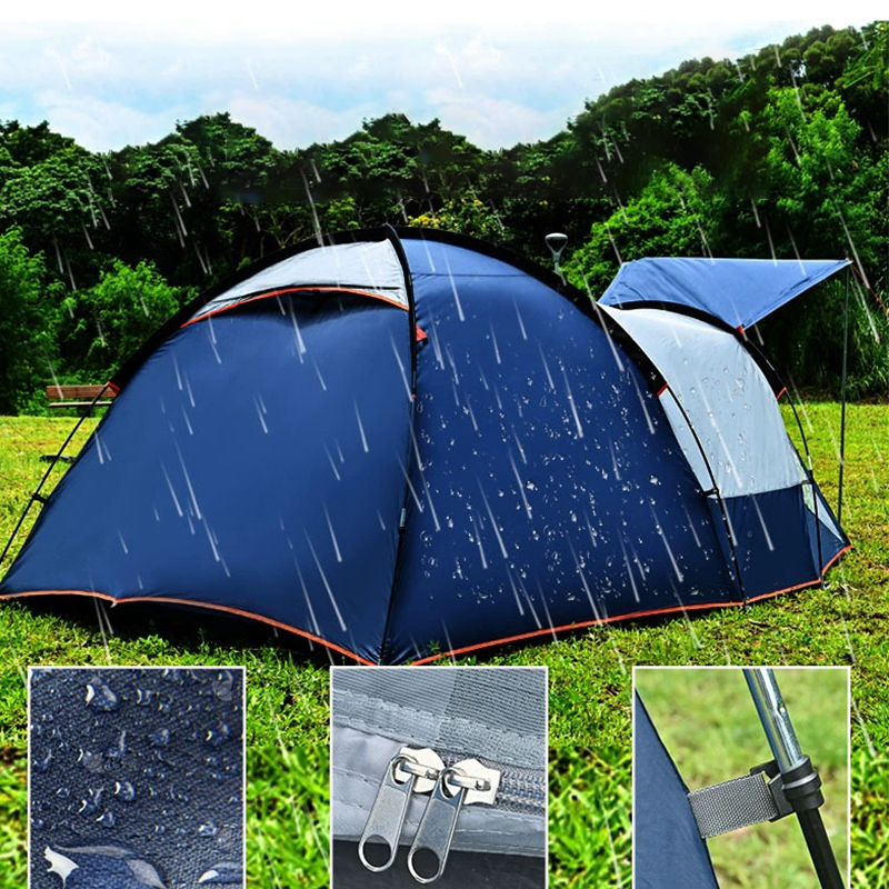 MSCT128 Carpa automática de doble pared azul real y gris