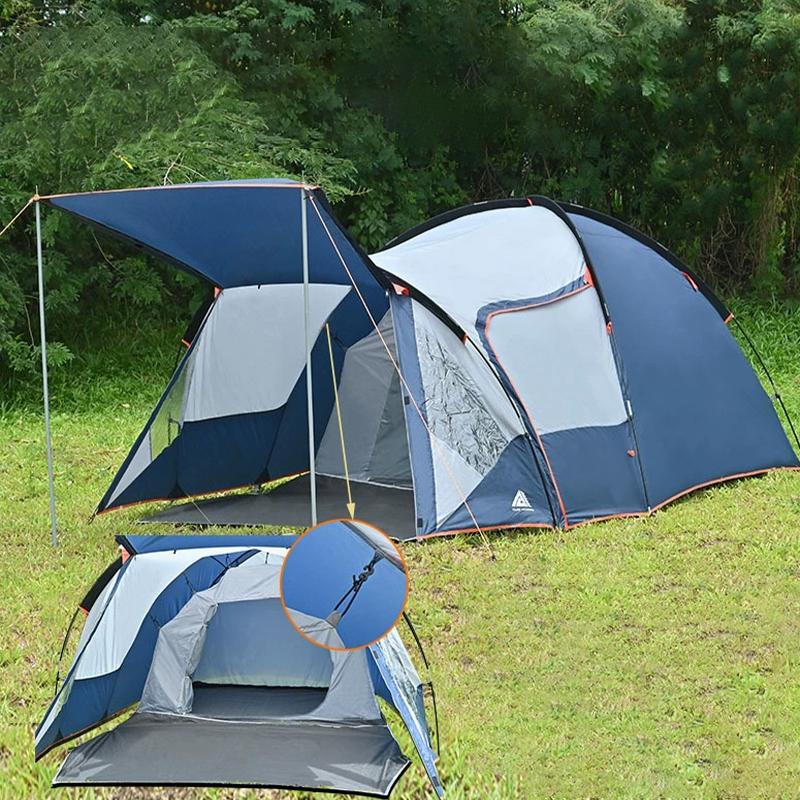 MSCT128 Carpa automática de doble pared azul real y gris