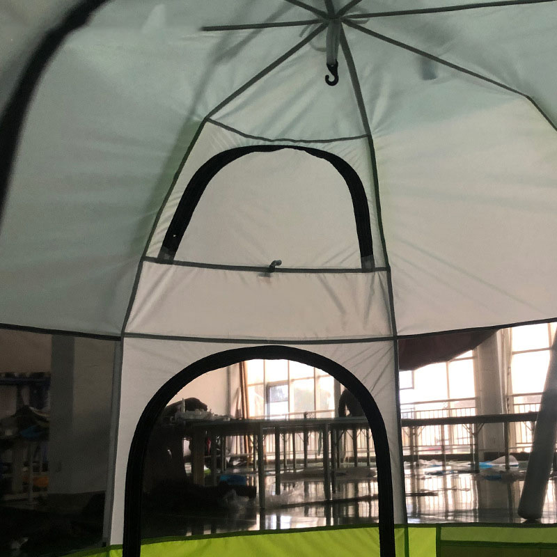 Tienda de playa automática turquesa