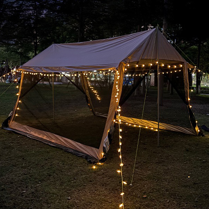 Toldo cuadrado caqui