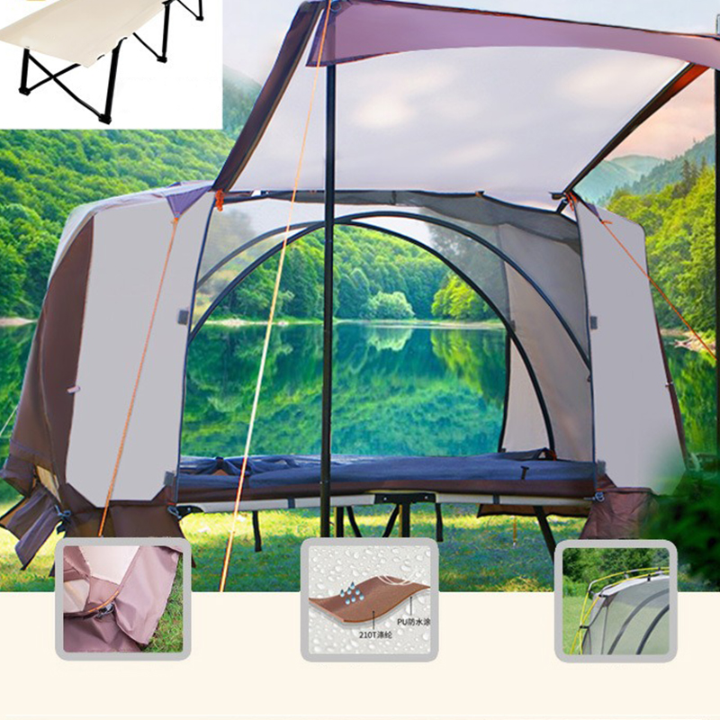 Cama de campaña Tienda de campaña antimosquitos