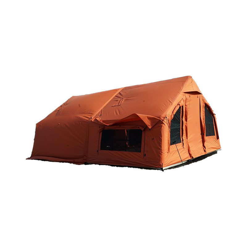 Tienda inflable de poliéster y algodón con dosel
