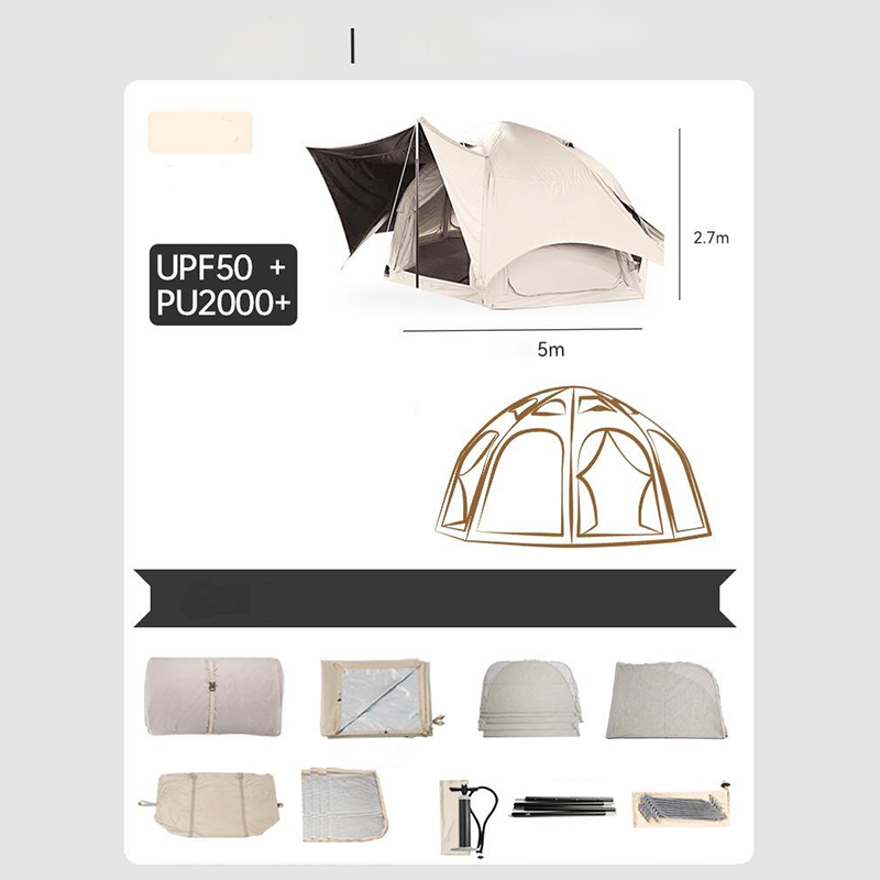 Carpa esférica de PVC de doble capa