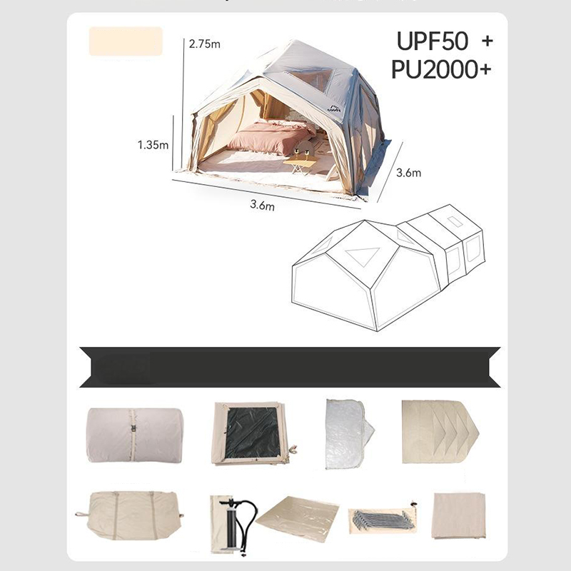 Tienda de campaña Ridge para cuatro estaciones de tela raspada con cuchillo