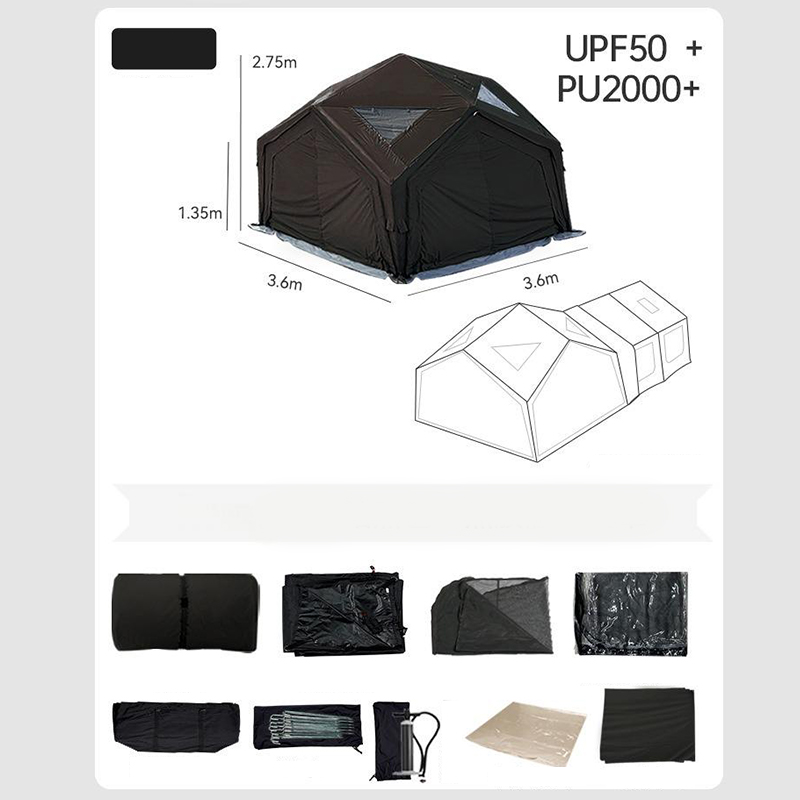 Tienda de campaña Ridge para cuatro estaciones de tela raspada con cuchillo