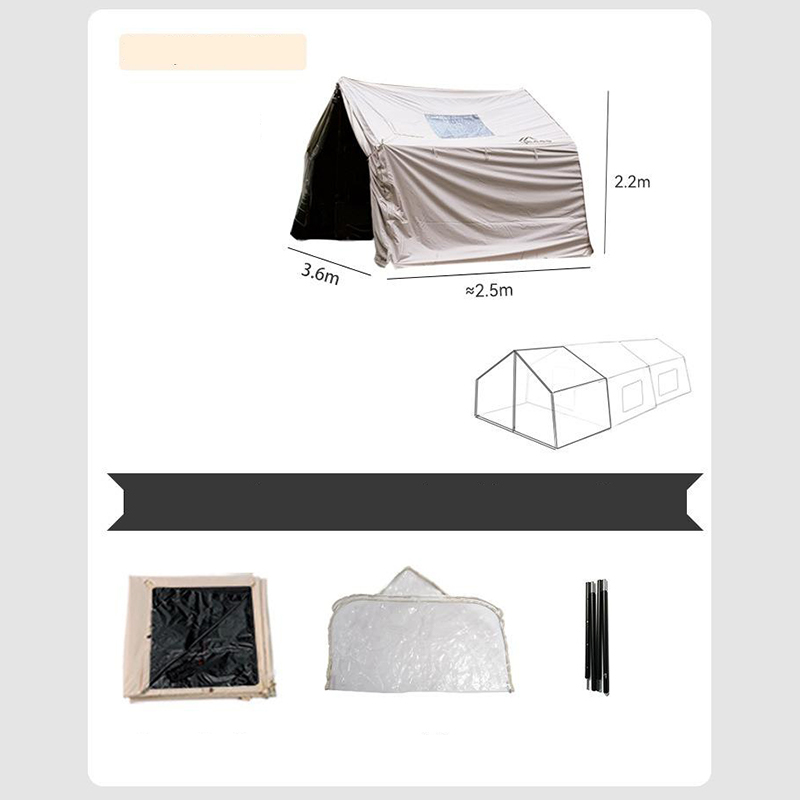 Tienda de campaña Ridge para cuatro estaciones de tela raspada con cuchillo