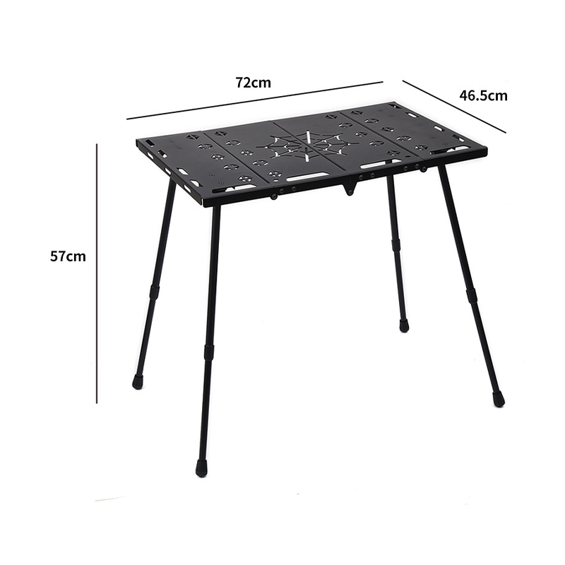 Mesa táctica de 4 pliegues de aleación de aluminio
