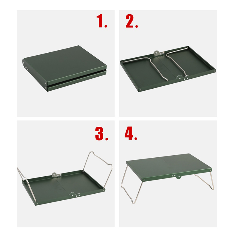 Mesa plegable de aleación de aluminio para exteriores