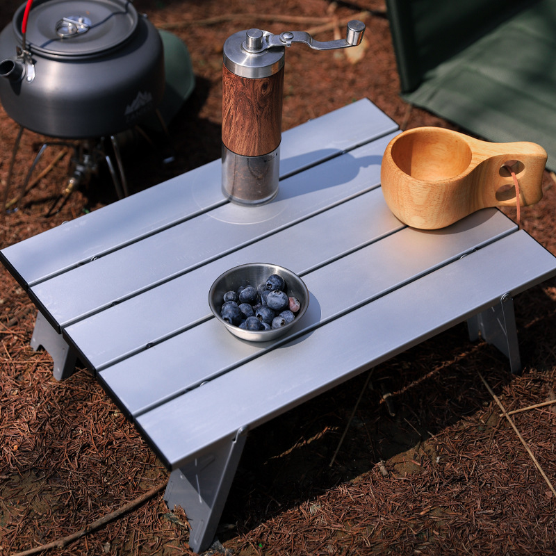 Mesa plegable de aleación de aluminio para exteriores